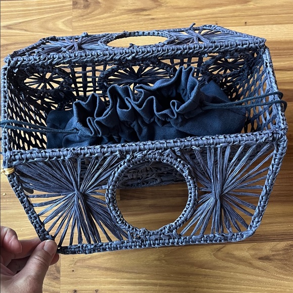 House of Harlow Woven Blue Bag - Picture 4 of 5